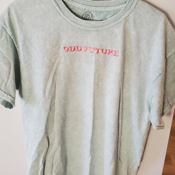 Odd Future Embroidered Mint Blue T-Shirt - Picture 3 of 5
